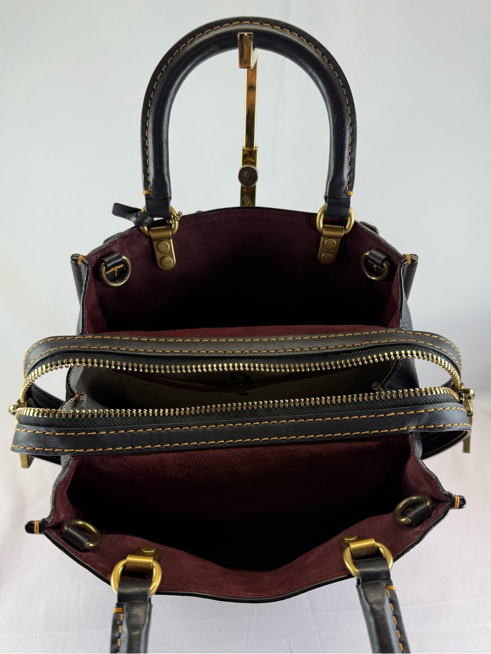 Coach 1941 Rogue Shoulder Bag 25 with Tea Rose Appliqué - Picture 3 of 15
